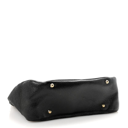 Gucci Monogram Bamboo Medium Top Handle Bag Black 4 of 10
