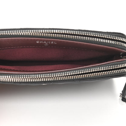 Chanel Lambskin Quilted Small Clutch With Chain Black 4 of 11