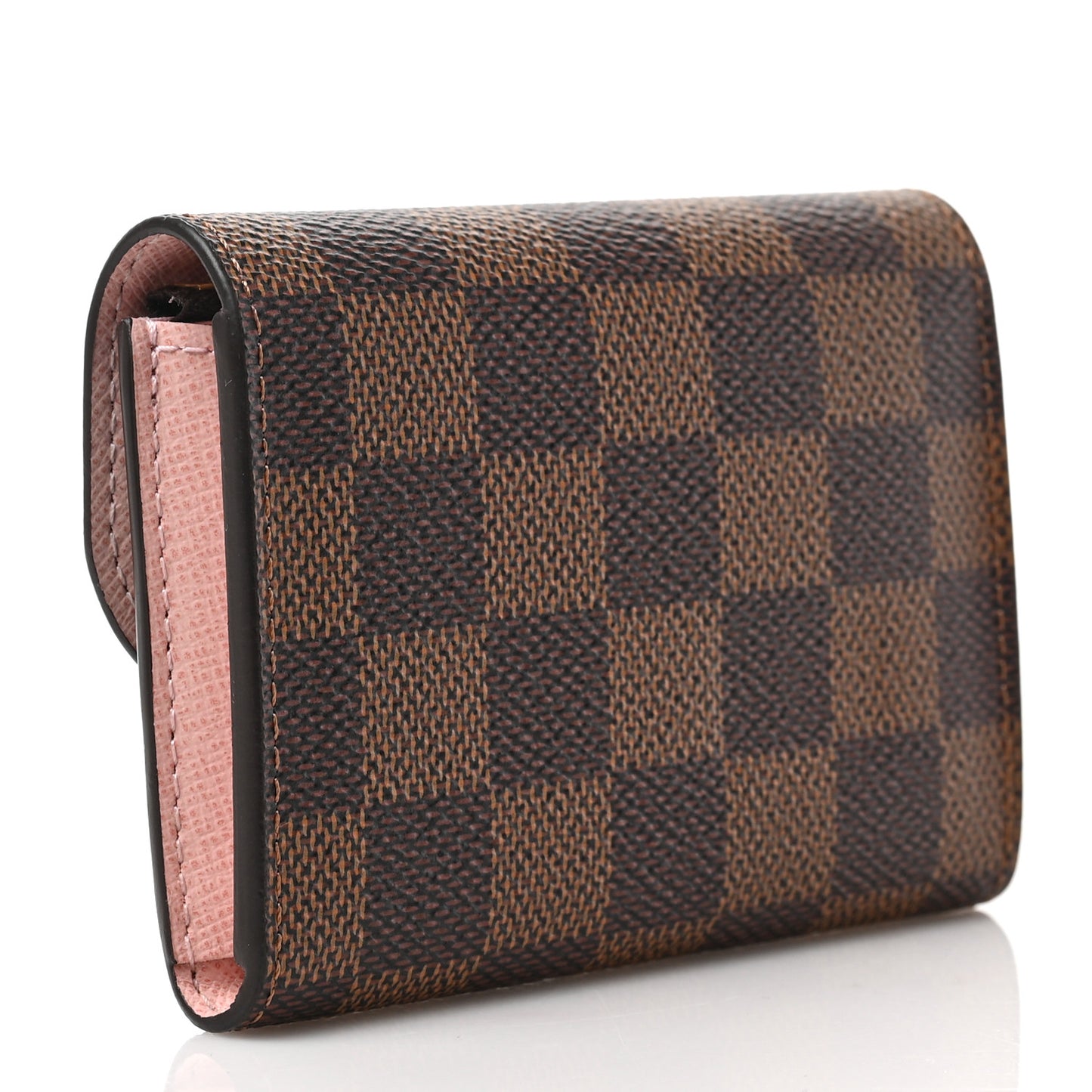 Damier Ebene Rosalie Coin Purse Rose Ballerine
