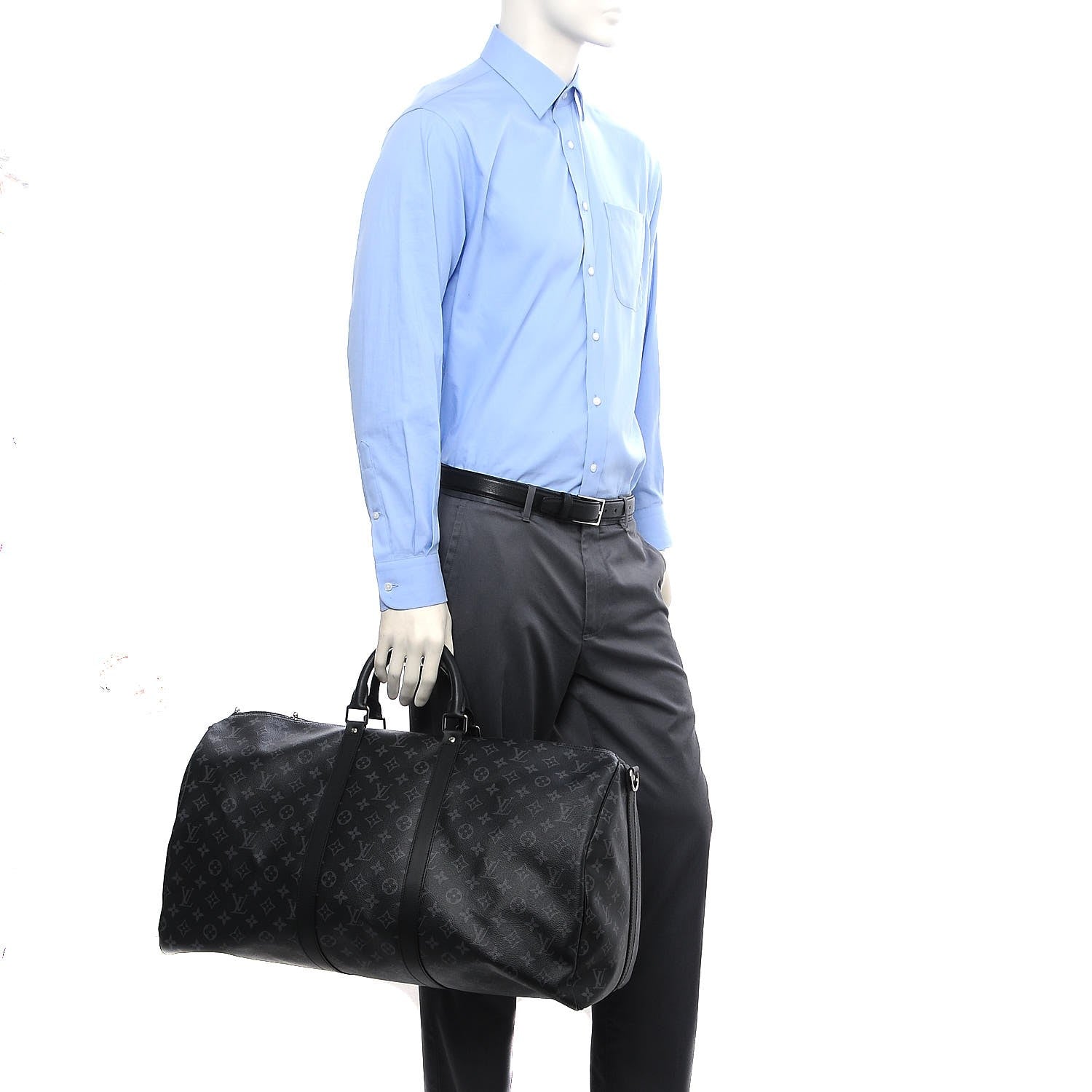 Louis Vuitton Monogram Eclipse Keepall Bandouliere 55 2 of 10