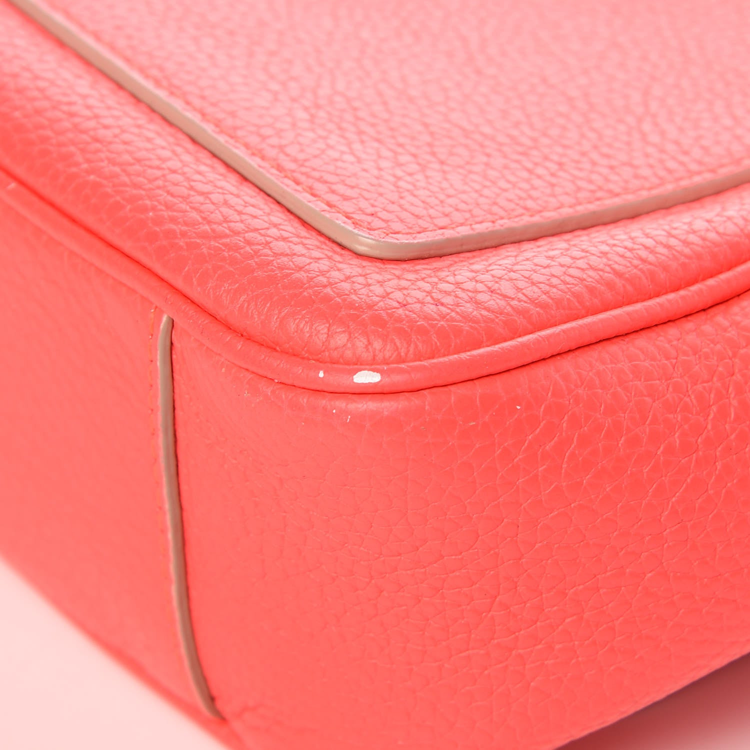 Christian Dior Bullcalf Mini Be Dior Satchel Fluorescent Goji Pink 18 of 19