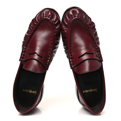 Saint Laurent Radiance Calfskin Le Loafer 15 Moccasin 40 Dark Ruby 2 of 10