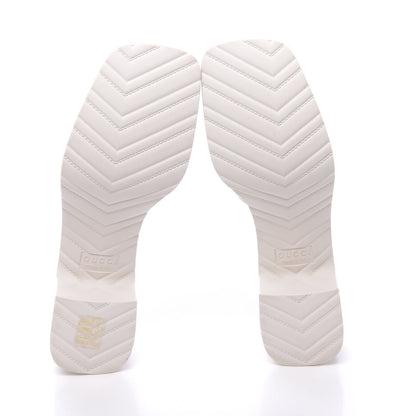 Gucci Rubber Gucci Logo Womens Platform 20/60mm Slide Sandals 38 Mystic White 5 of 8