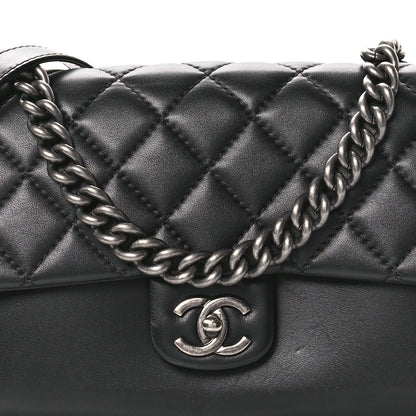 Chanel Calfskin Quilted Large Rock My Shoulder Flap Black 8 of 10