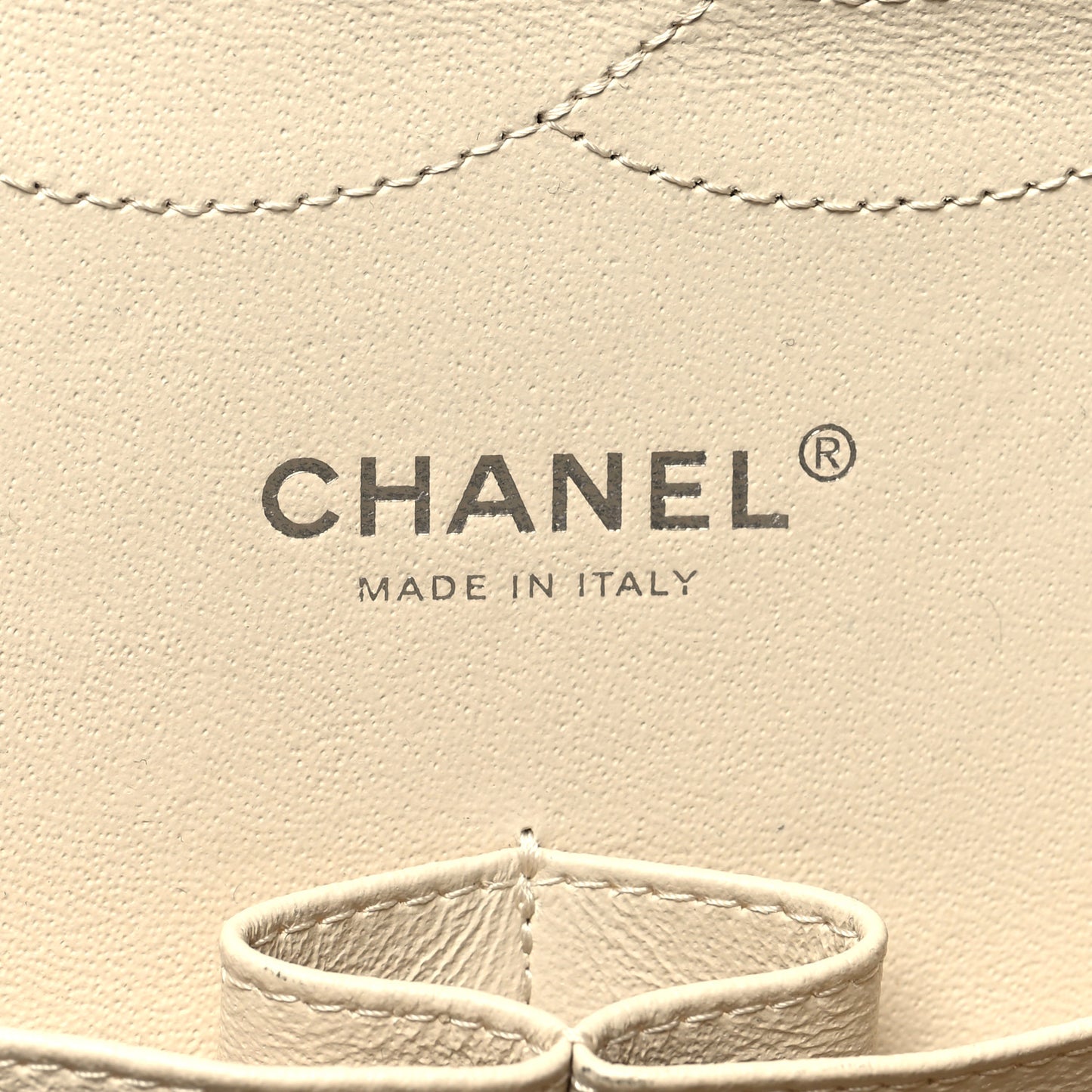 Caviar Quilted Jumbo Double Flap Ivory