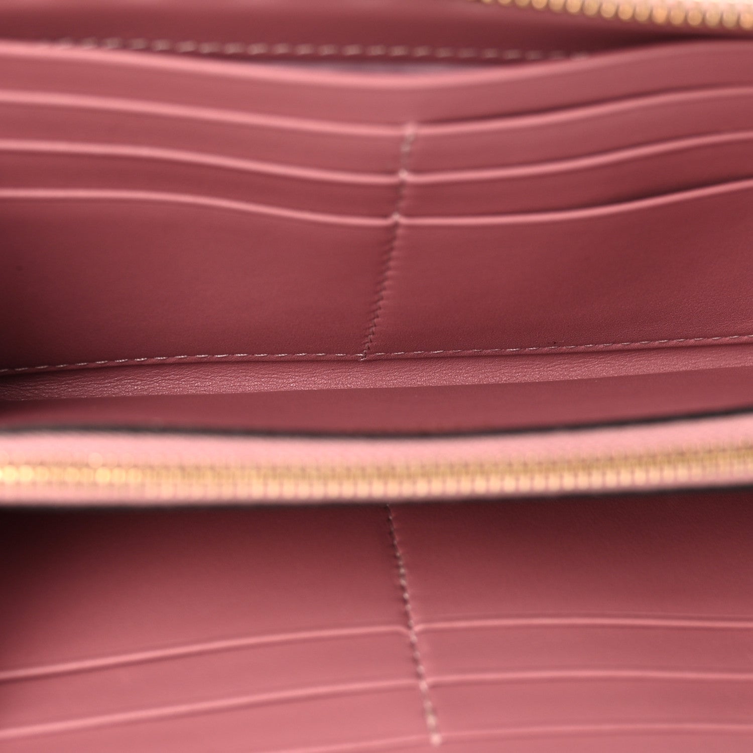 Valentino Garavani Calfskin Rockstud Zip Around Wallet Lipstick 5 of 12