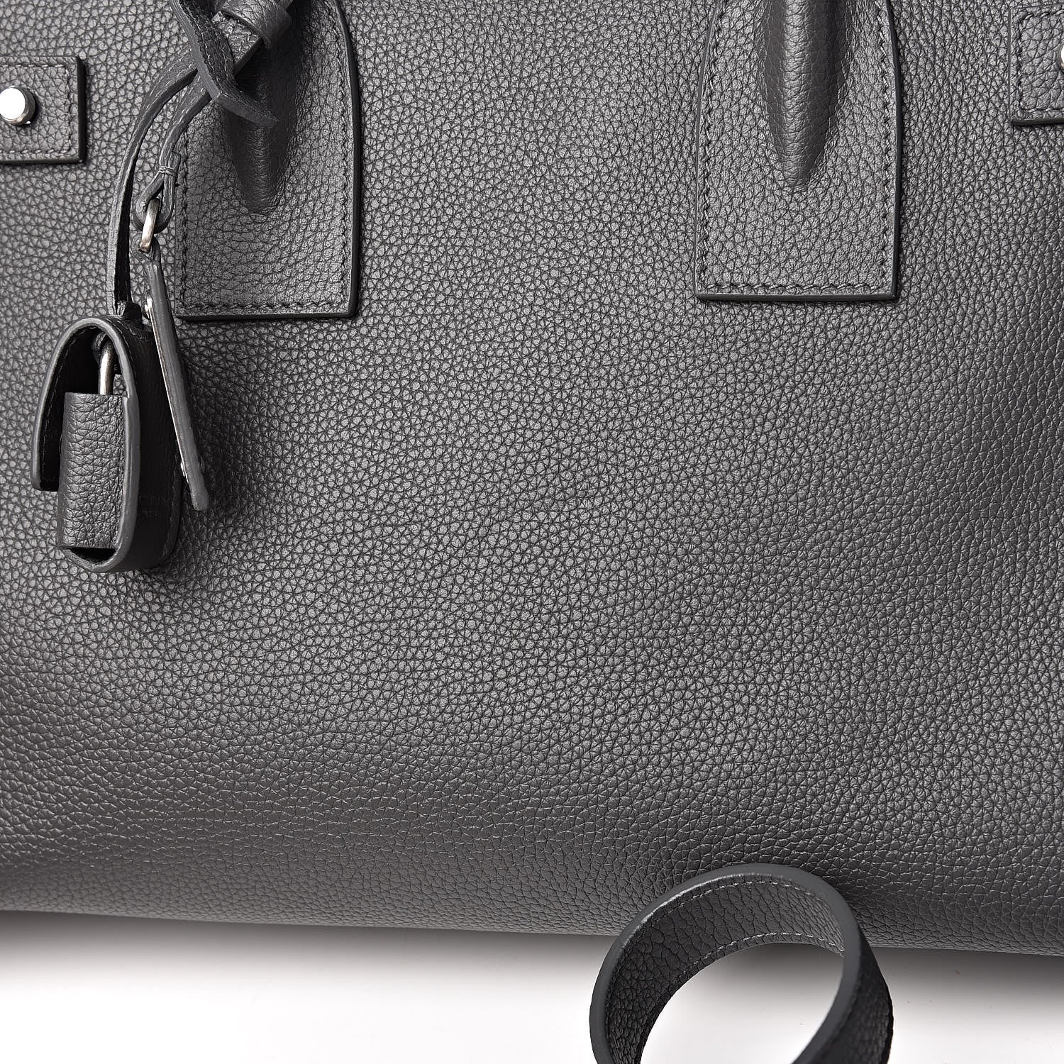 Saint Laurent Grained Calfskin Small Supple Sac De Jour Grey 15 of 15