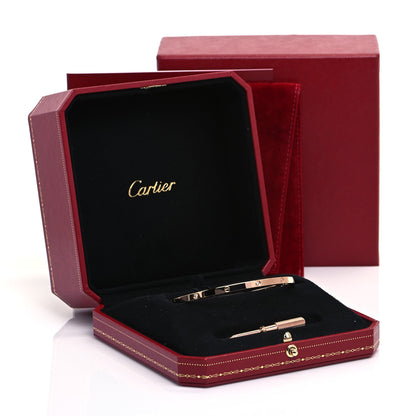 Cartier 18K Pink Gold 6 Diamond Small LOVE Bracelet 20 6 of 6
