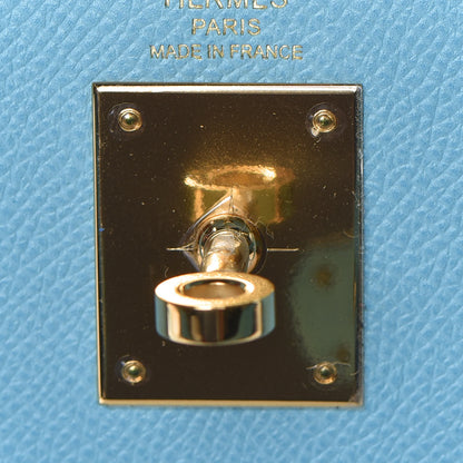 Hermes Epsom Kelly Sellier 28 Bleu Atoll 19 of 34