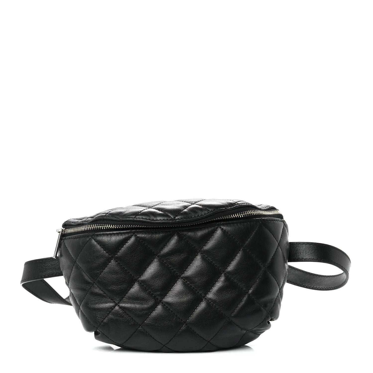 Chanel Calfskin Quilted Waist Belt Bag Black 1 of 11