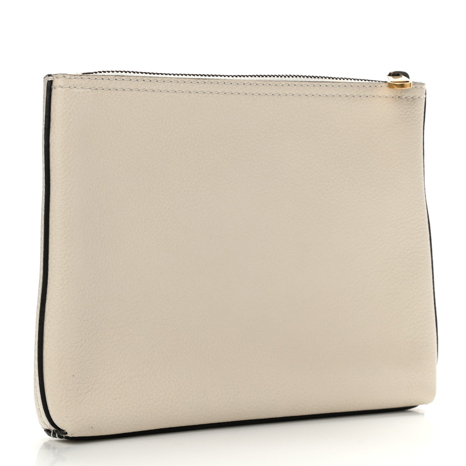 Gucci Pebbled Calfskin Logo Portfolio Clutch White 3 of 7