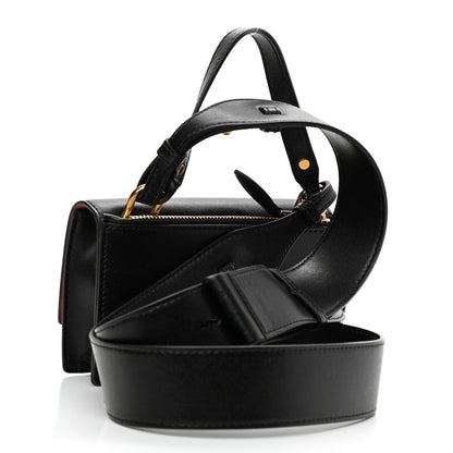 Alexander McQueen Calfskin Skull Lock Mini Crossbody Bag Black 3 of 8
