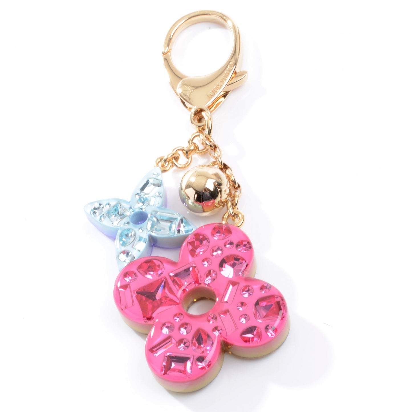 Resin Strass Glam Flower Bag Charm