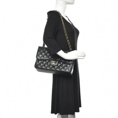 Chanel Caviar Quilted Jumbo Double Flap Black 2 of 11