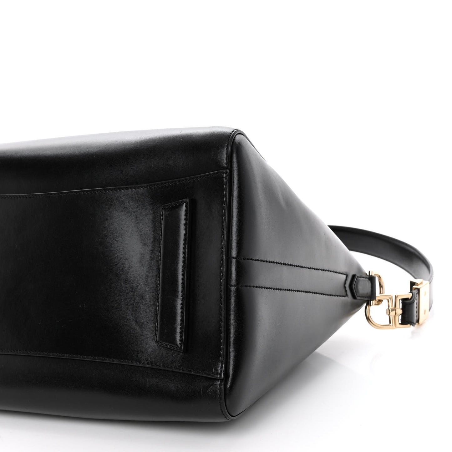 Shiny Lord Calfskin Medium Antigona Black