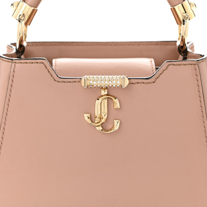 Jimmy Choo Calfskin Mini Varenne Top Handle Satchel Powder Pink 8 of 11