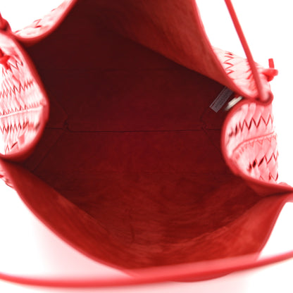 Bottega Veneta Nappa Intrecciato Tote Red 5 of 9