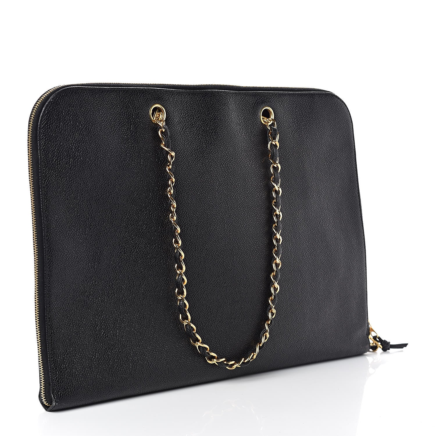 Chanel Caviar Large CC Shoulder Bag Black 3 of 7