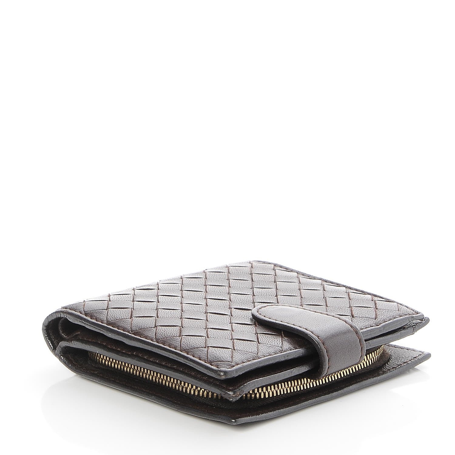 Bottega Veneta Nappa Intrecciato French Flap Wallet Ebano 4 of 8