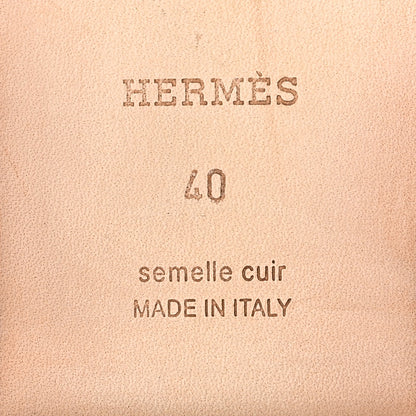 Hermes Denim Canvas Oran Sandals 40 Bleu Clair 8 of 10
