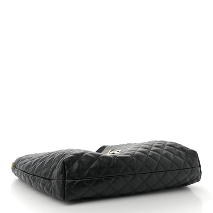 Saint Laurent Lambskin Quilted Maxi Icare Shopping Tote Black 5 of 11