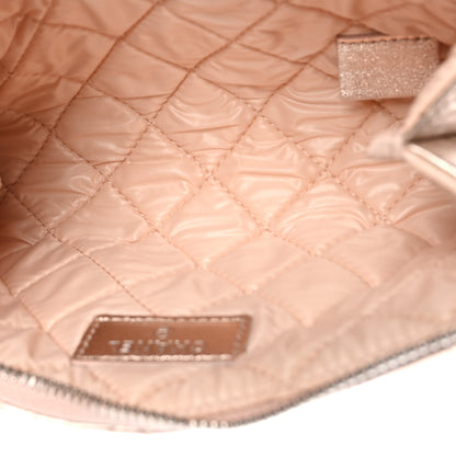 Chanel Metallic Lambskin Quilted Cosmetic Pouch Light Pink 5 of 12