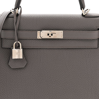 Hermes Togo Kelly Retourne 28 Etain 8 of 14