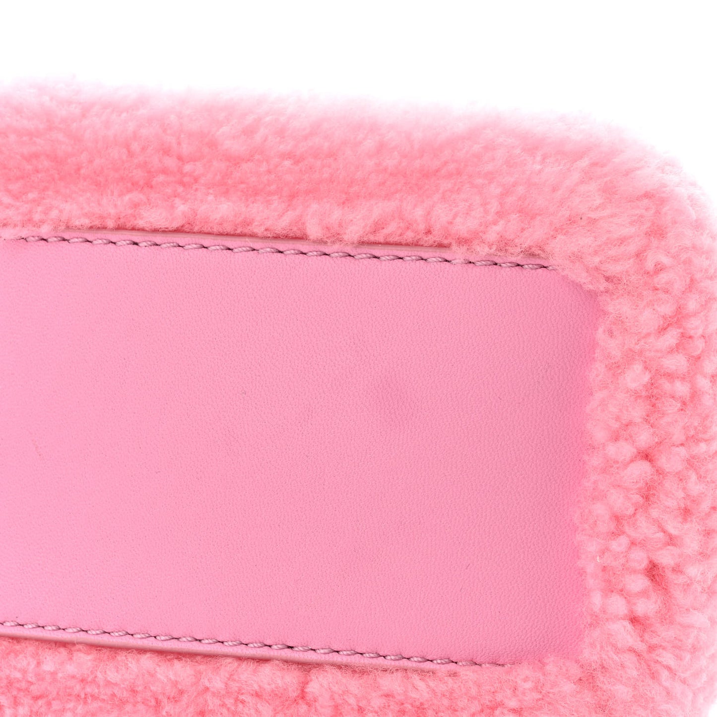 Shearling Nappa Mini Peekaboo Iconic Satchel Lollypop