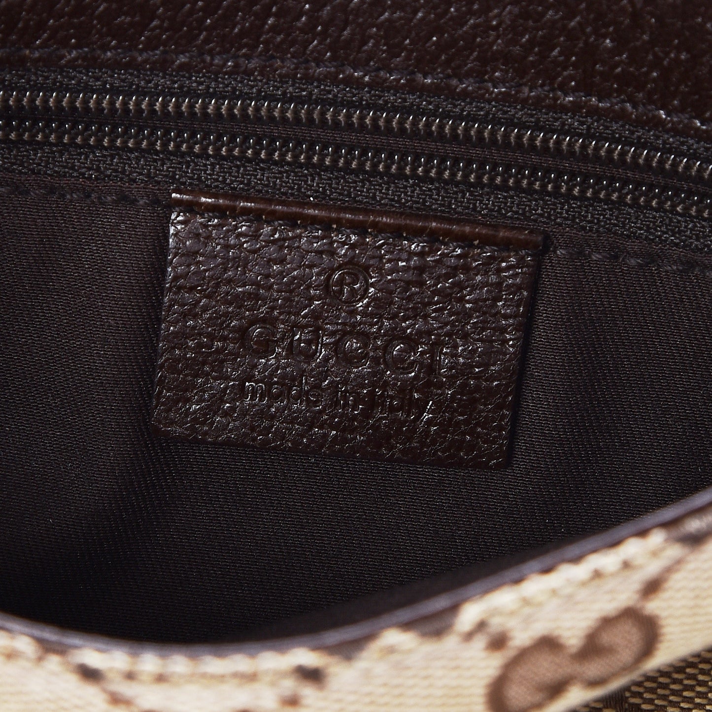 Monogram Waist Pouch Bag Dark Brown