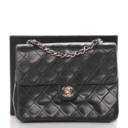 Chanel Lambskin Quilted Mini Square Flap Bag Navy 30 of 30
