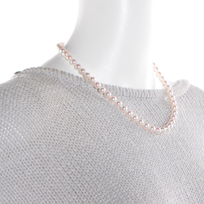Mikimoto 18K White Gold Akoya Cultured Pearl 8mm Strand Necklace and Earring Set 2 of 6