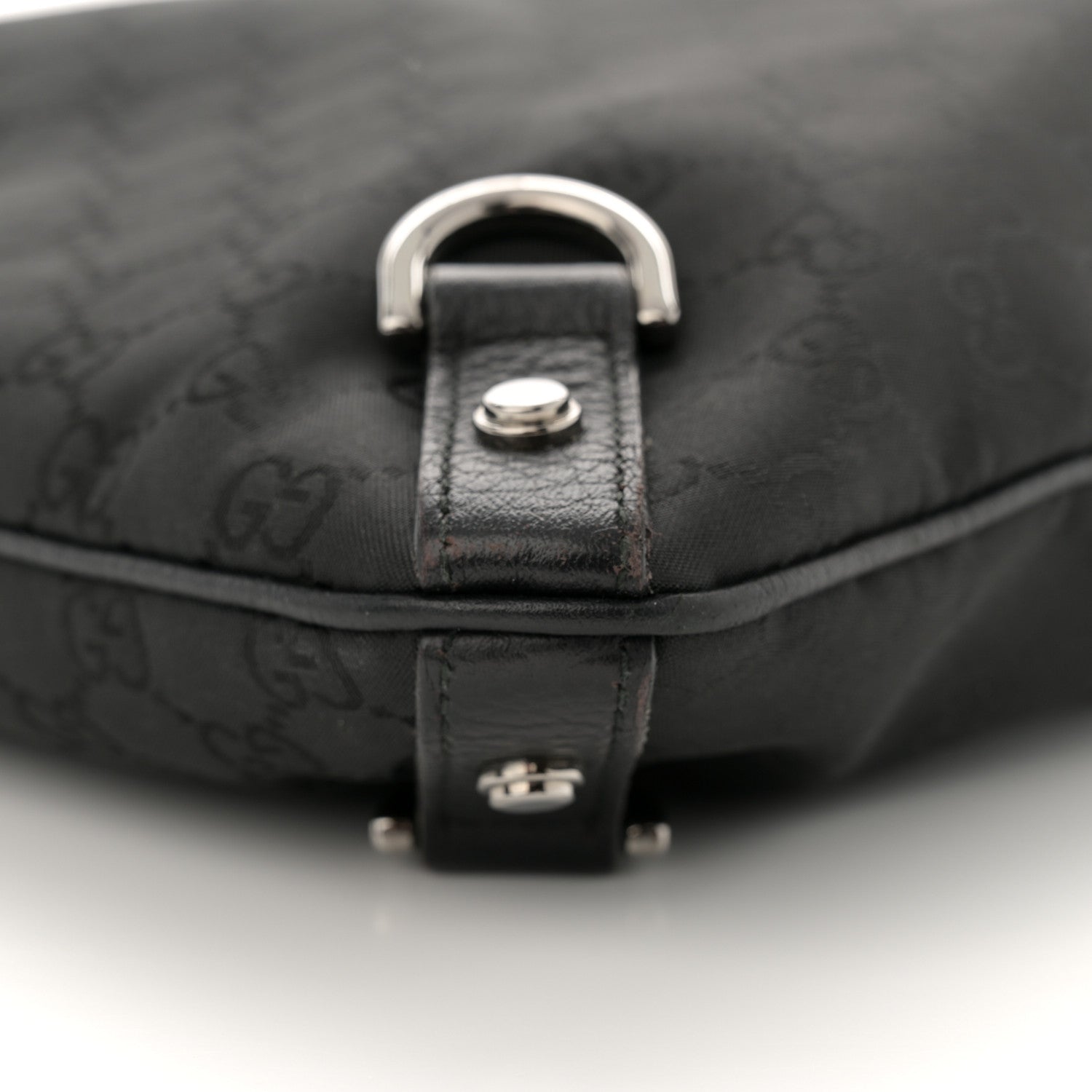 Gucci Monogram Abbey Messenger Bag Black 10 of 15
