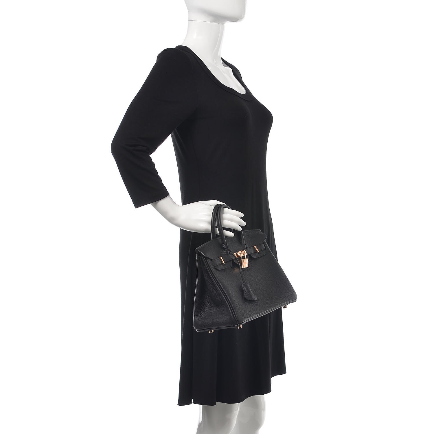 Hermes Togo Birkin 25 Black 2 of 37