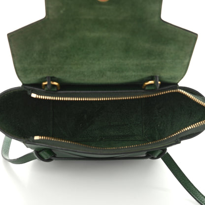 Celine Grained Calfskin Nano Belt Bag Dark Green 4 of 10