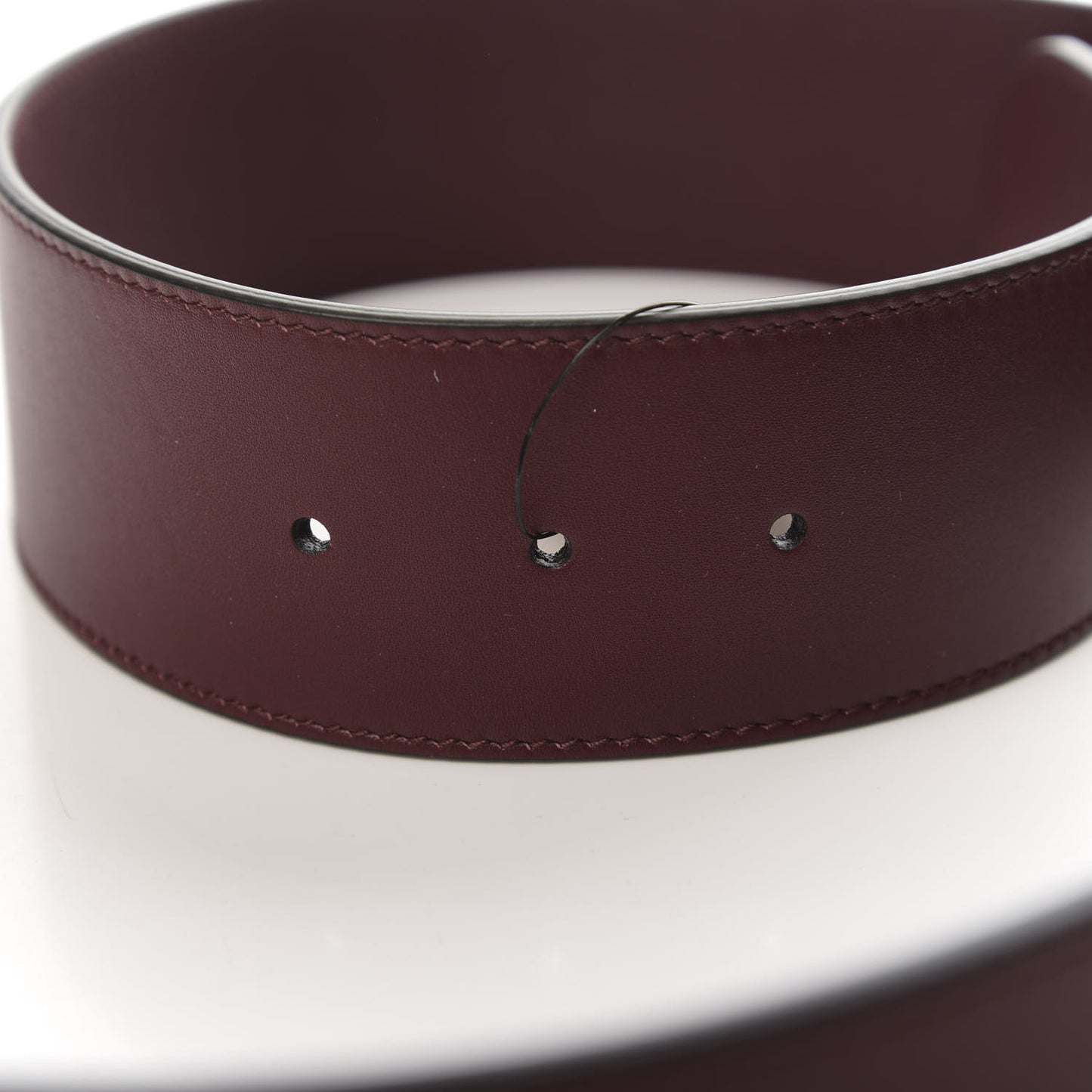 Calfskin Lizard Double G 50mm Belt 85 34 Vintage Bordeaux