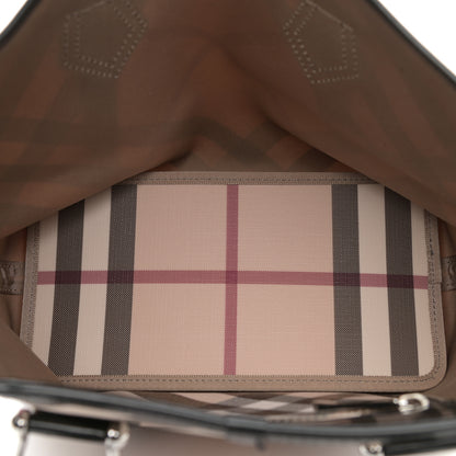 Burberry Patent Trim Nova Check Small Nickie Shopper Tote 4 of 11