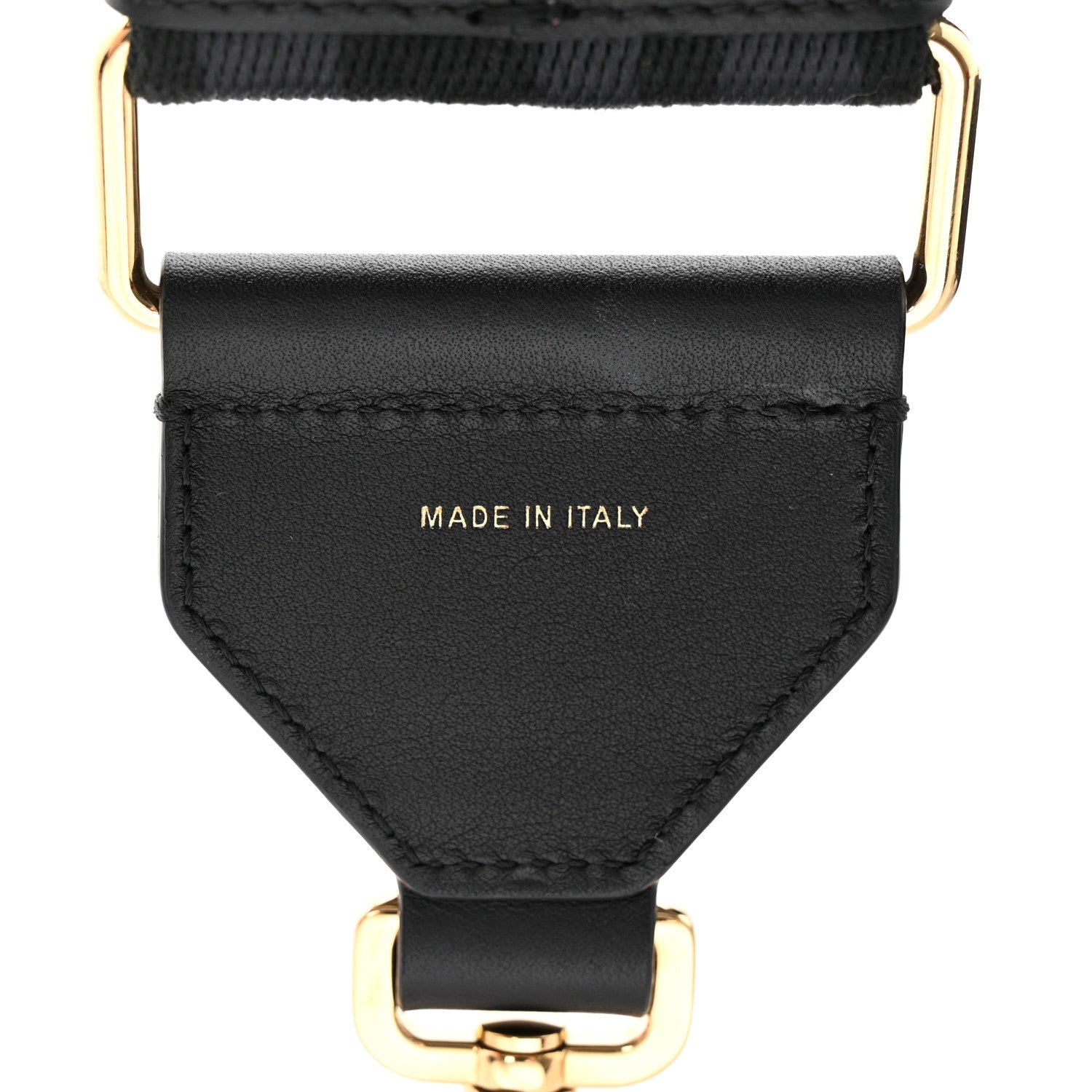 Fendi Ribbon Vitello Seta FF 1974 Adjustable Strap You Black 4 of 4