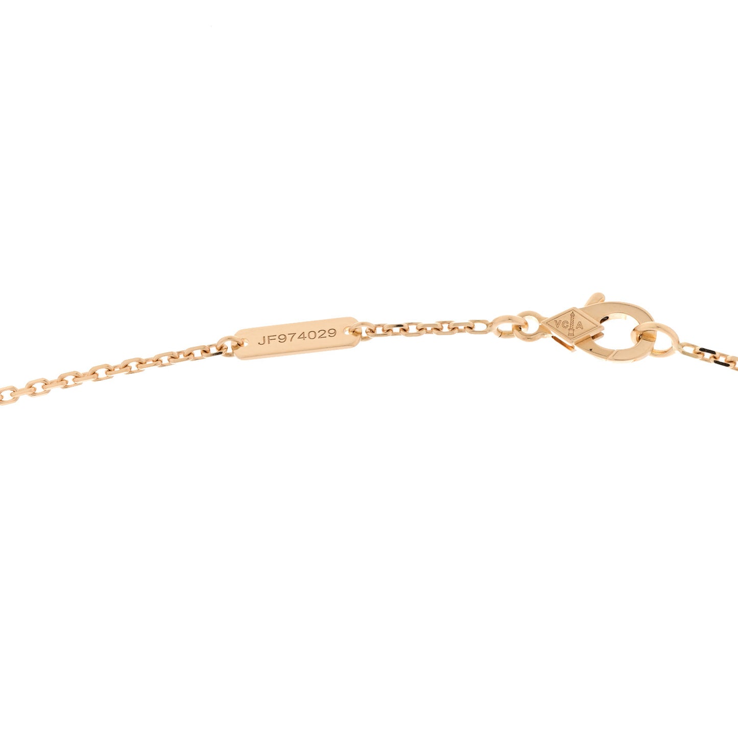 18K Yellow Gold Carnelian Vintage Alhambra Pendant Necklace