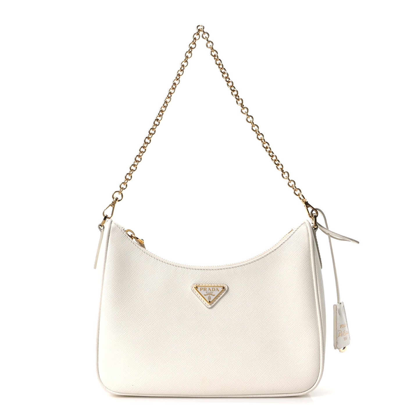 Saffiano Re-Edition 2005 Shoulder Bag White