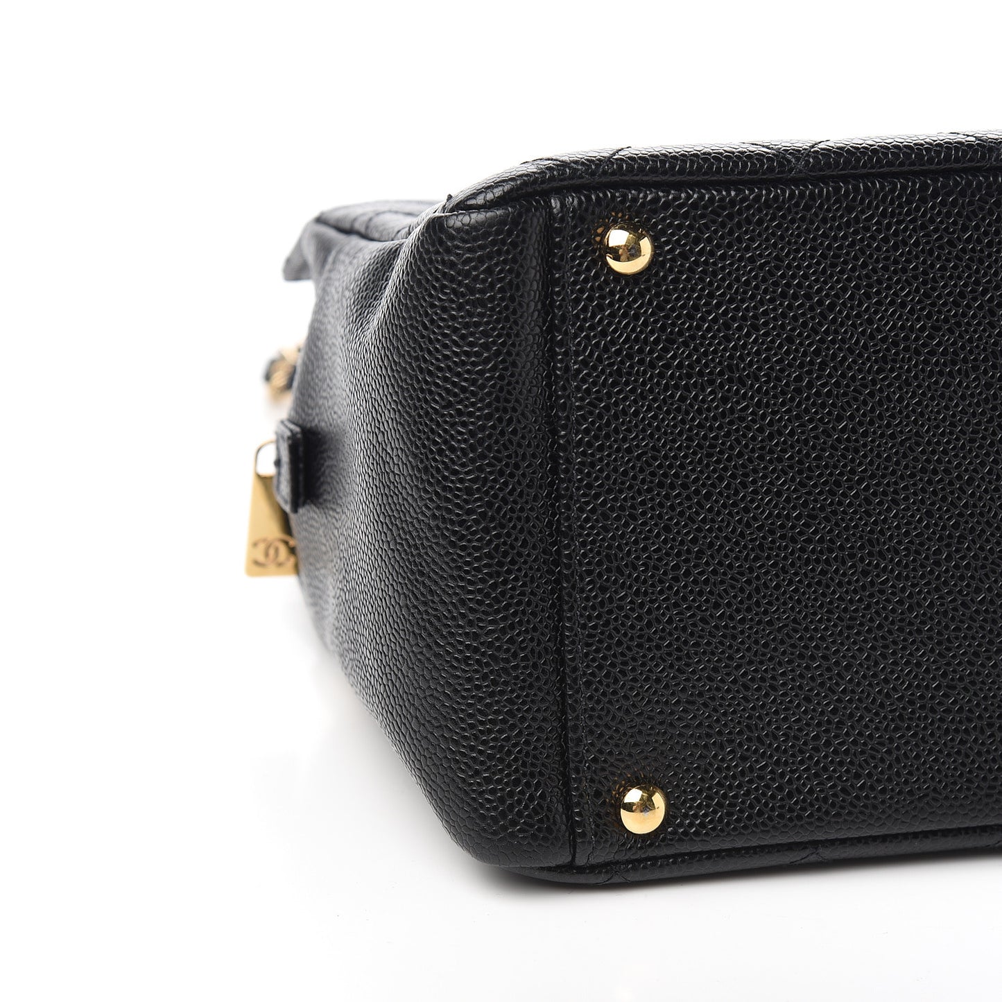 Caviar Quilted Petit Timeless Tote PTT Black