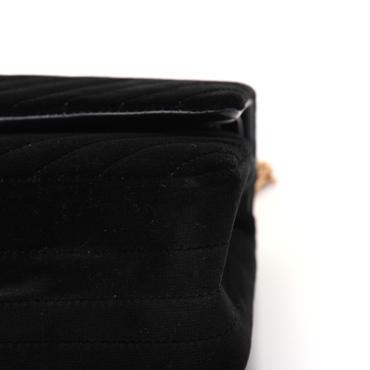 Velvet Chevron Quilted 2.55 Reissue 225 Flap Black