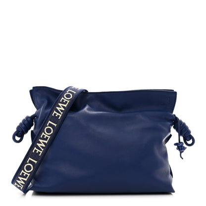 Loewe Satin Calfskin Monochrome Flamenco Knot Clutch Deep Purple Glaze 1 of 8