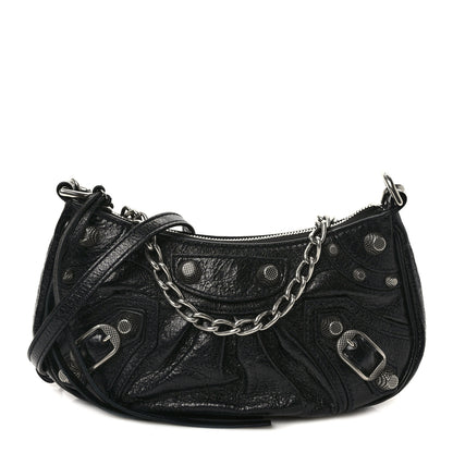 Balenciaga Agneau Arena Le Cagole Mini Purse With Chain Black 1 of 8