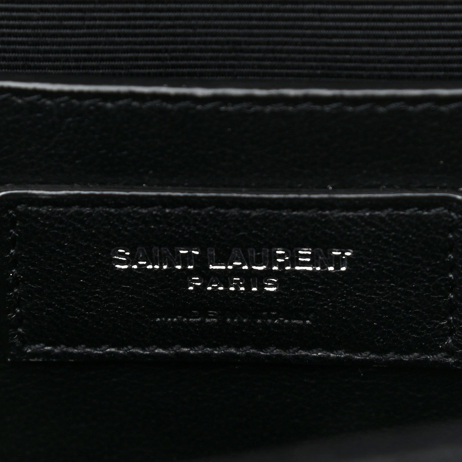 Saint Laurent Grain De Poudre Textured Mixed Matelasse Triquilt Medium Monogram Satchel Black 7 of 12