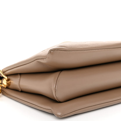Louis Vuitton Lambskin Embossed Monogram Coussin PM Taupe 9 of 11