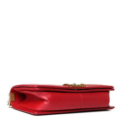 Chanel Caviar Quilted Medium Boy Flap Red 3 of 11