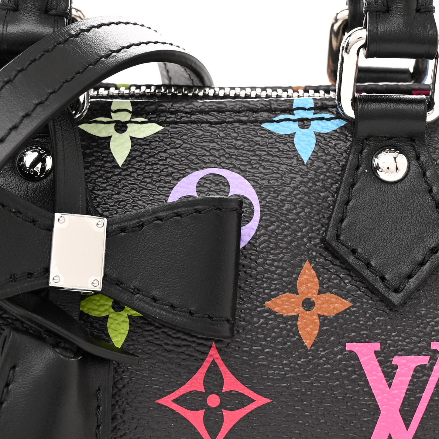 LV X TM Monogram Multicolor Nano Speedy Black