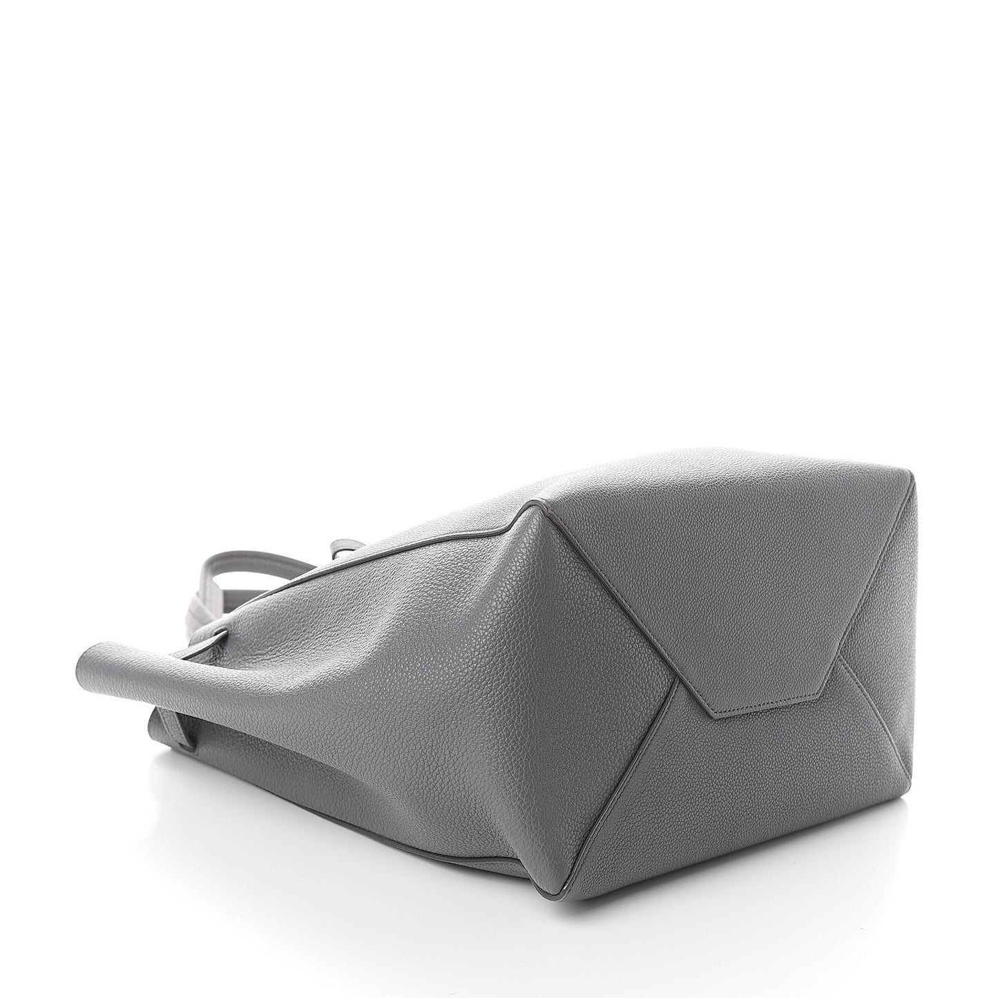 Soft Grained Calfskin Small Belt Cabas Phantom Grey