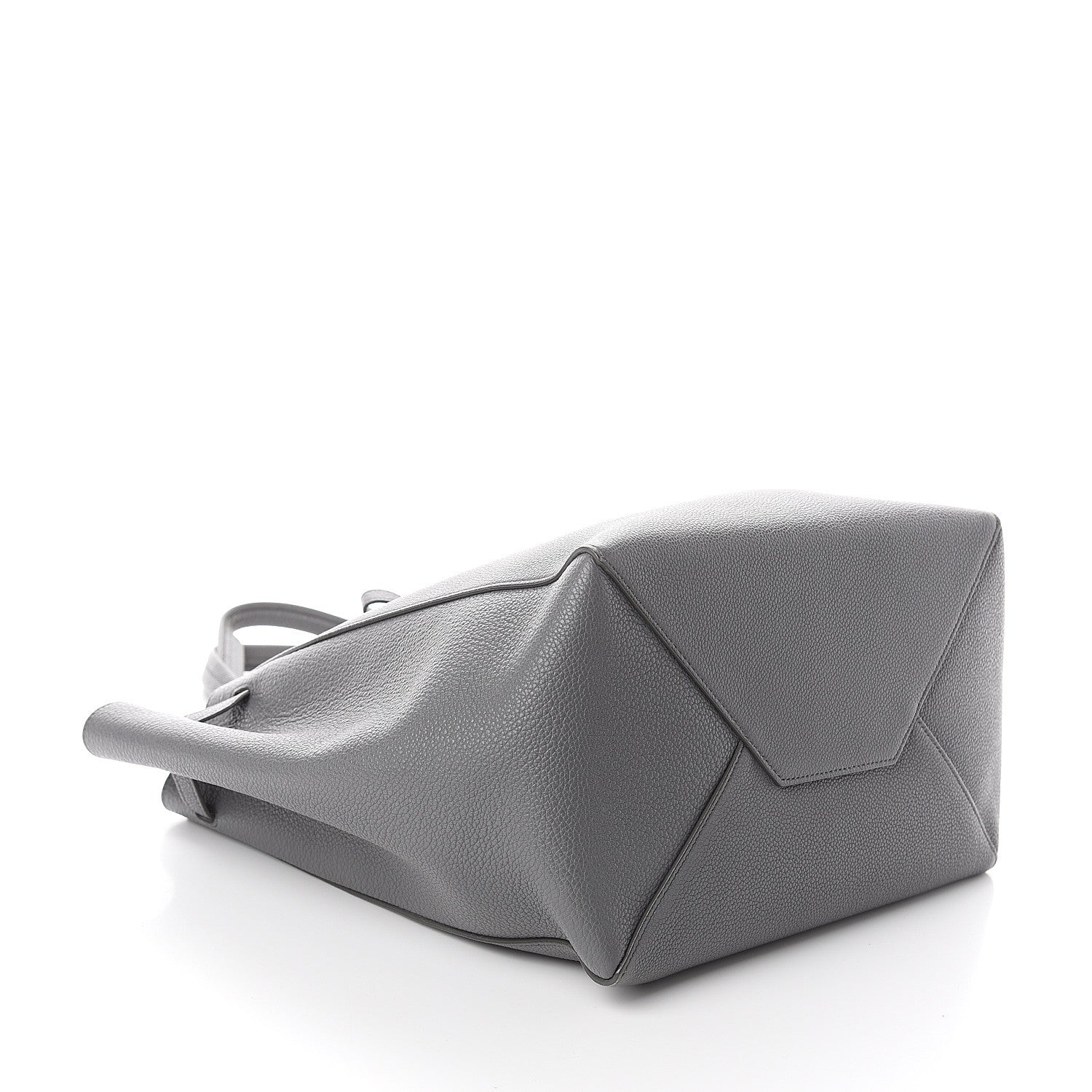 Celine Soft Grained Calfskin Small Belt Cabas Phantom Grey 3 of 8