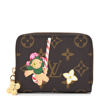 Louis Vuitton Monogram 2024 Christmas Animation Candy Factory Zippy Coin Purse Candy Red 1 of 9